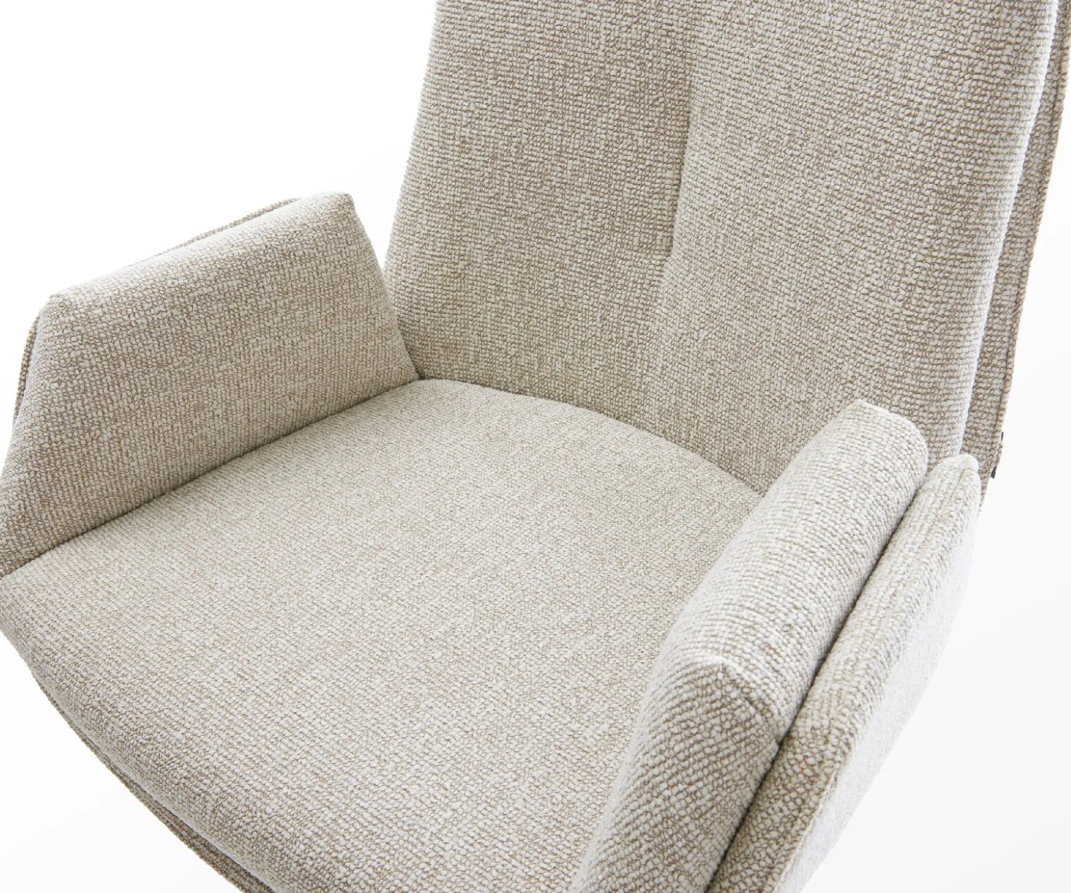 BarstuhlClea-Flex Webstoff Soft Beige Freischwinger Flach Metall Schwarz Sofort versandfertig