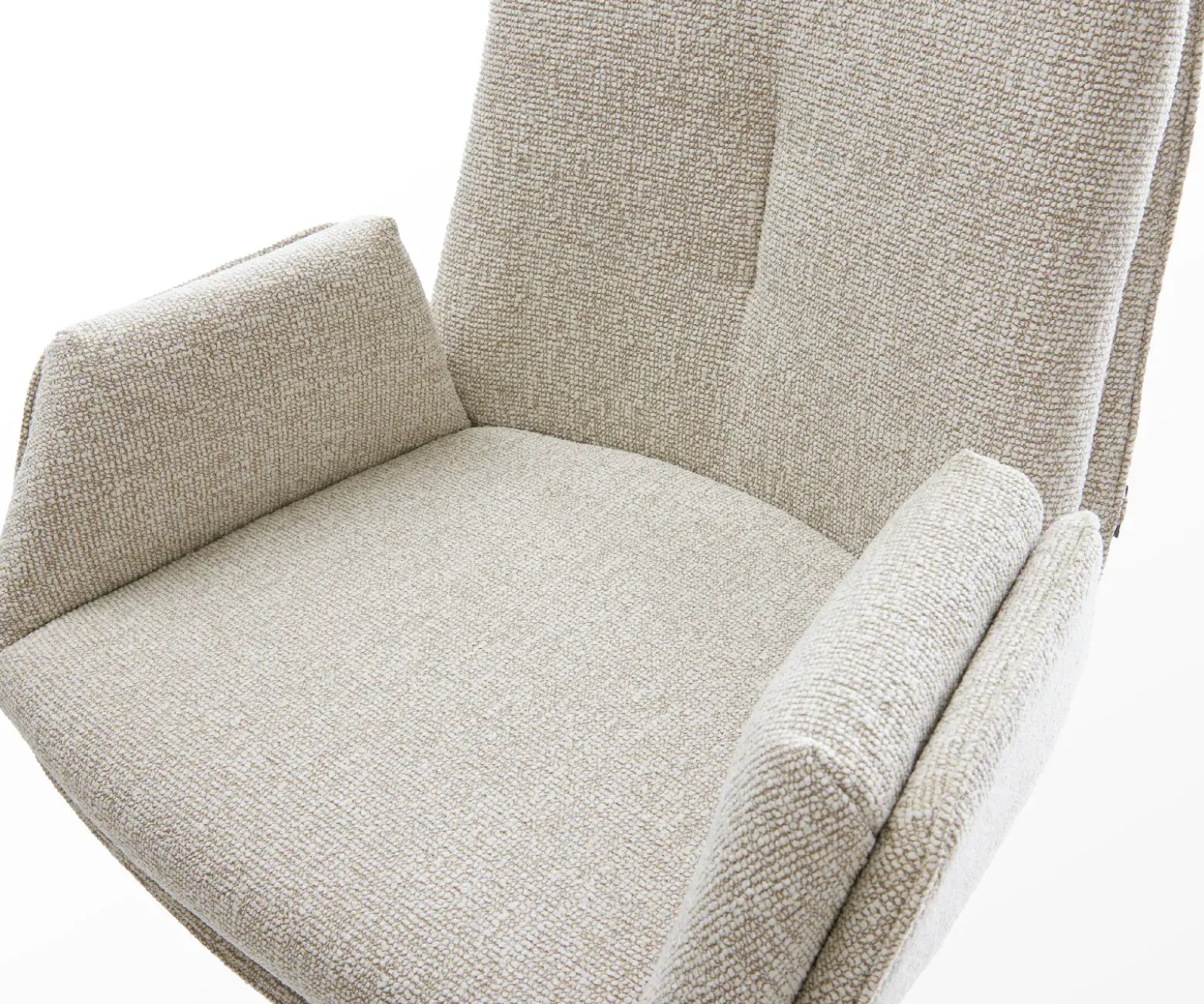 BarstuhlClea-Flex Webstoff Soft Beige Kufengestell Edelstahl Silberfarben Sofort versandfertig