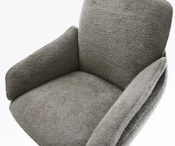 BarstuhlLuan-Flex Bouclé Soft Schlamm Freischwinger Flach Metall Schwarz Sofort versandfertig