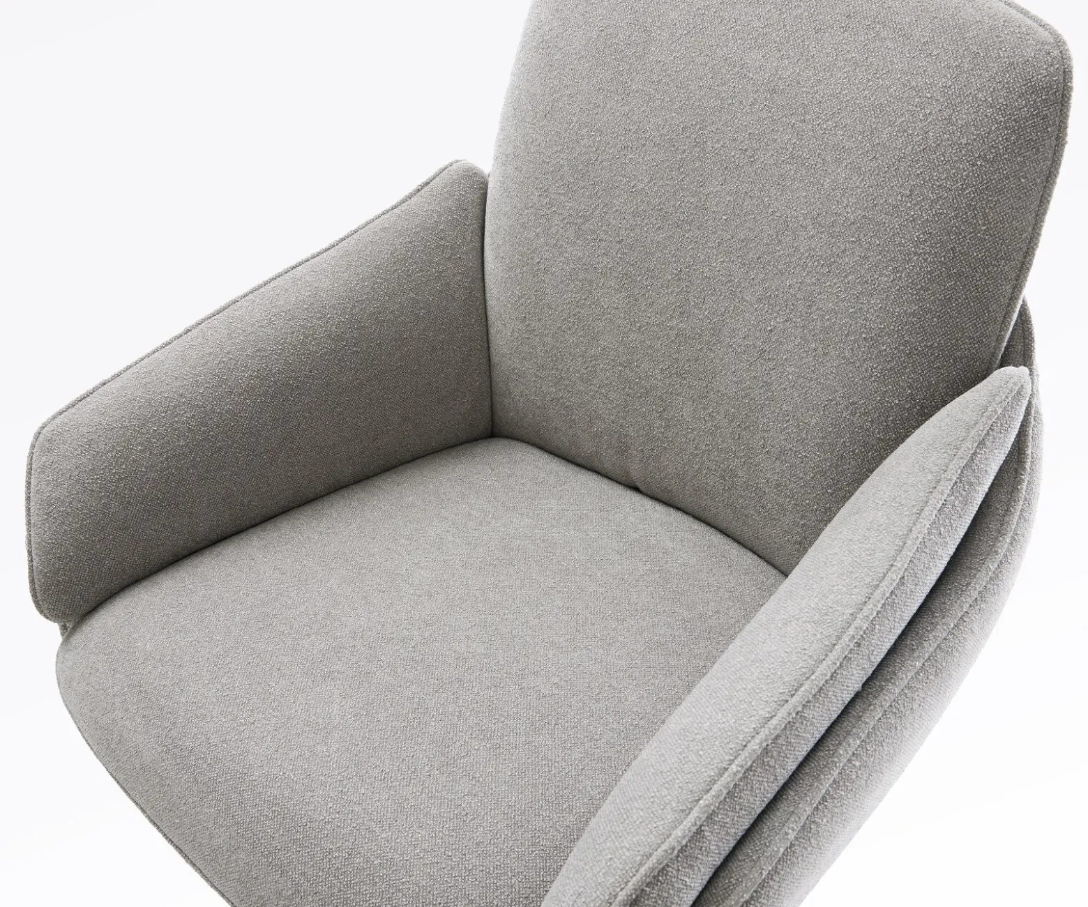 BarstuhlLuan-Flex Strukturstoff Soft Grau Freischwinger Flach Metall Schwarz Sofort versandfertig
