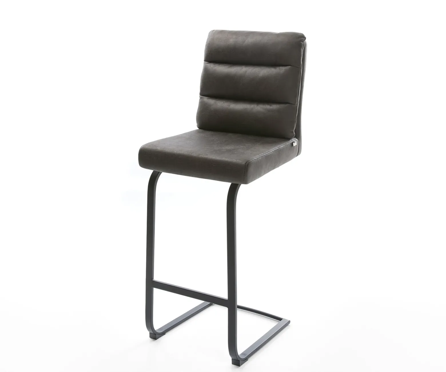 BarstuhlPela-Flex Vintage Anthrazit Freischwinger flach Metall Sofort versandfertig