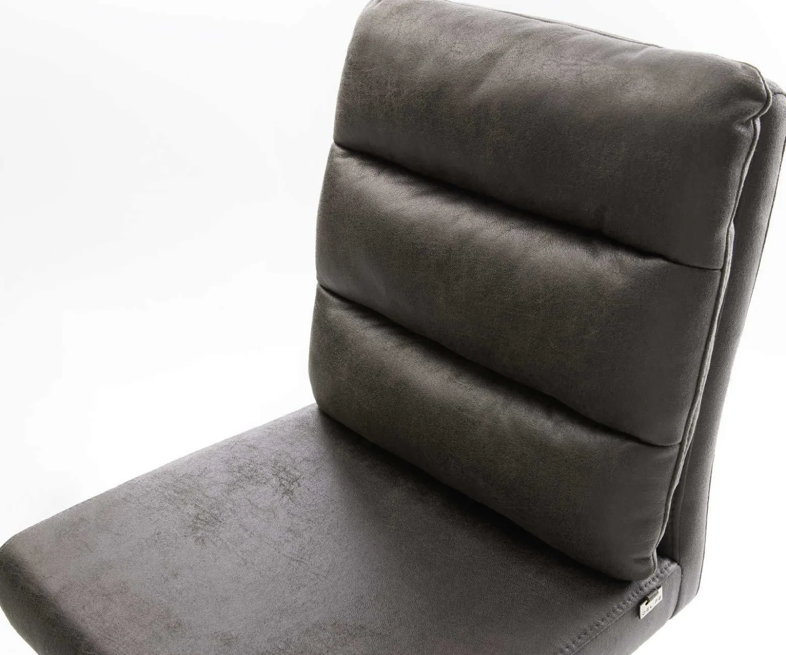 BarstuhlPela-Flex Vintage Anthrazit Freischwinger flach Edelstahl Sofort versandfertig