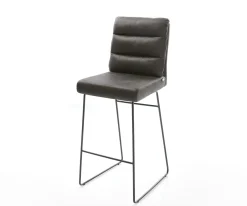 BarstuhlPela-Flex Vintage Anthrazit Kufengestell Metall Sofort versandfertig