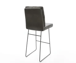 BarstuhlPela-Flex Vintage Anthrazit Kufengestell Metall Sofort versandfertig