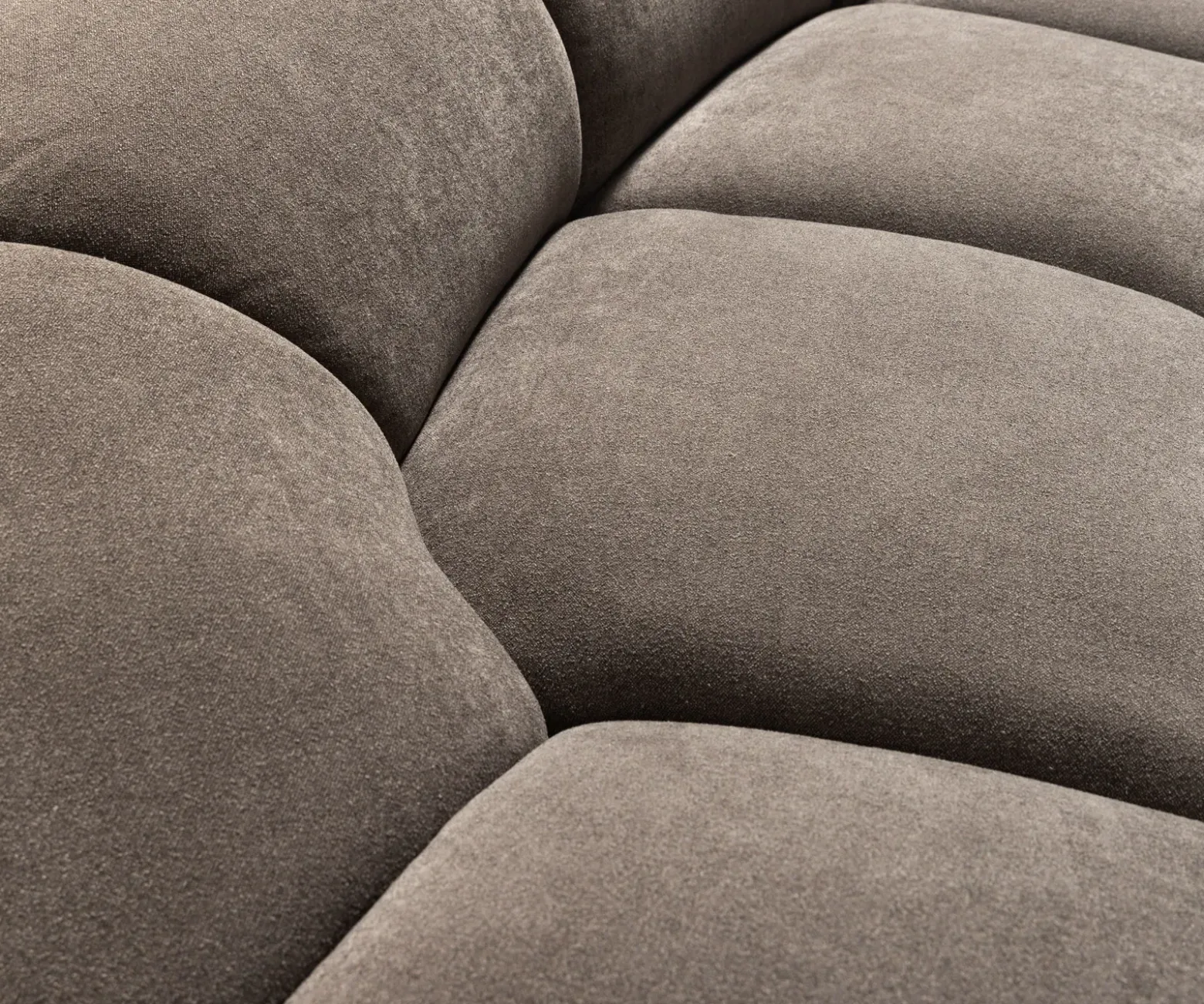Big-SofaLunna 360x175 cm Strukturstoff Soft Taupe 2 Kissen Versandfertig ca. 12.11.26