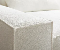 Big-SofaSirpio 230x95 cm Bouclé Creme-Weiß Sofort versandfertig