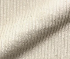 BoxspringbettDream-Well 160x200 cm Cord Beige mit Taschenfederkernmatratze und Topper Visco Sofort versandfertig