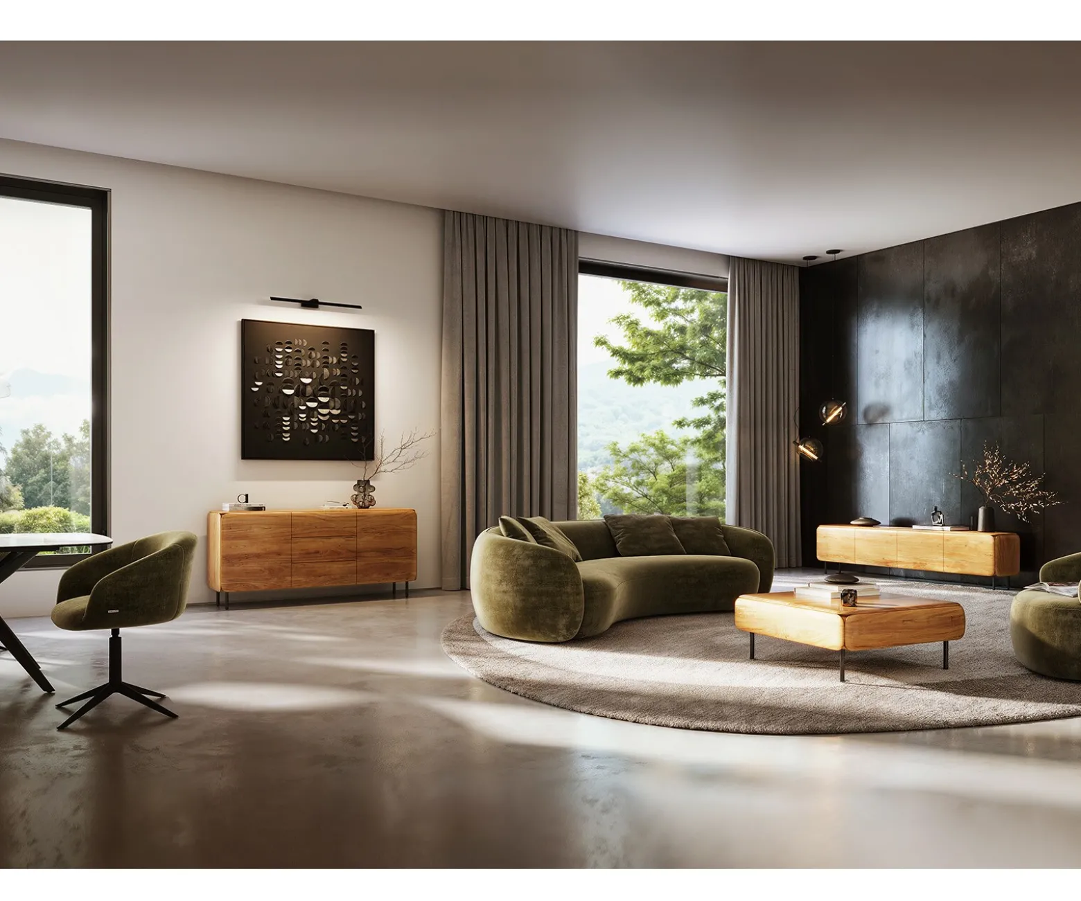 CouchtischShavani 100x50 cm Akazie Natur 1 Schublade Metall Schwarz Versandfertig ca. 28.10.26