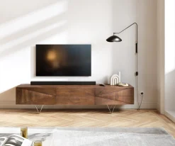 Design-LowboardWyatt 175 cm Akazie Braun 1 Klappe Sofort versandfertig