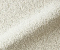 DrehstuhlAbelia-Flex mit Armlehnen Teddystoff Beige Fußkreuz Edelstahl 360° drehbar Wippfunktion Sofort versandfertig