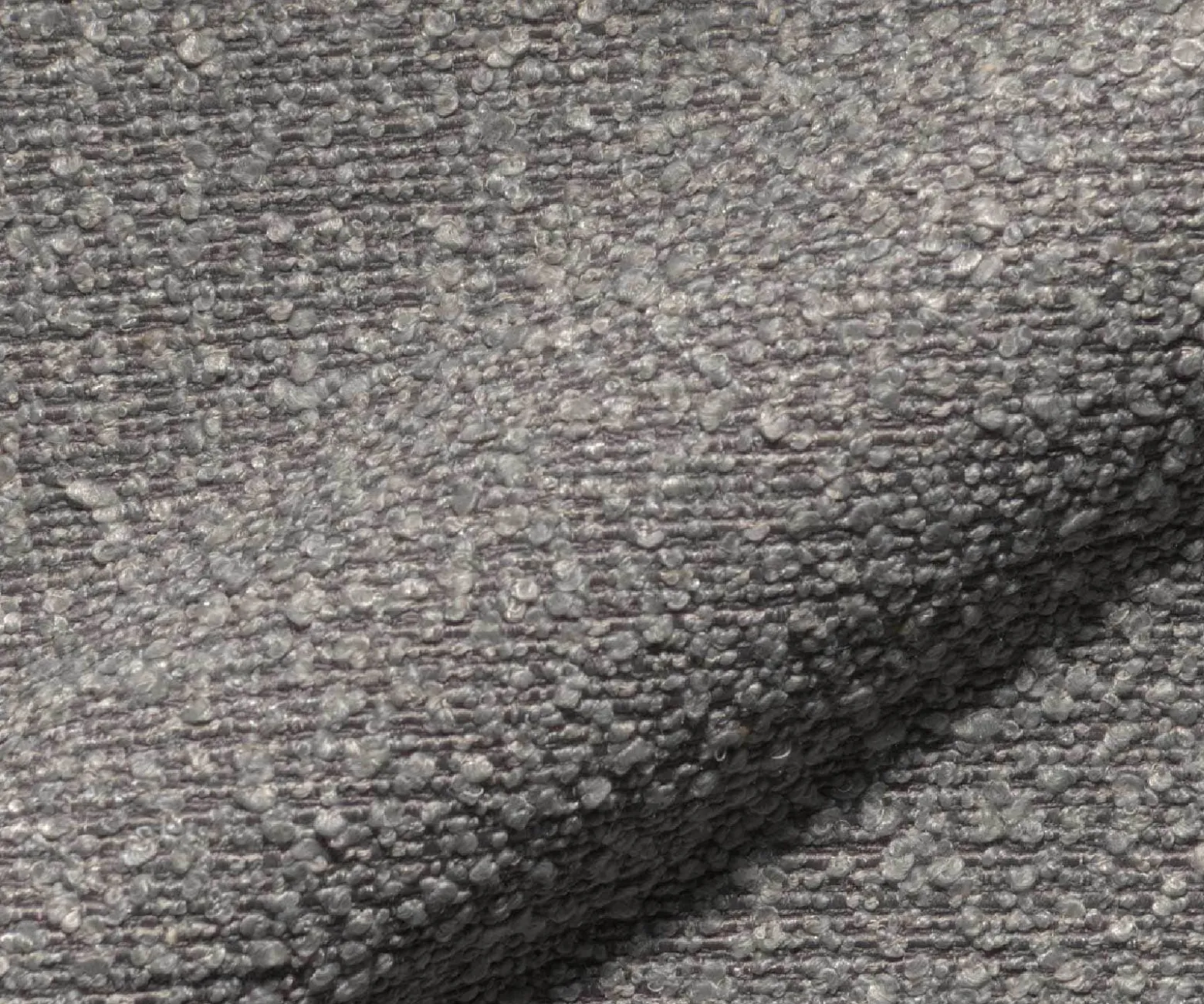 DrehstuhlCaja-Flex mit Armlehnen Bouclé Silbergrau Kreuzgestell breit Edelstahl 360° drehbar Wippfunktion Taschenfederkern Sofort versandfertig