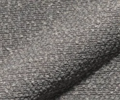 DrehstuhlCaja-Flex mit Armlehnen Bouclé Silbergrau Kreuzgestell breit Schwarz 360° drehbar Wippfunktion Taschenfederkern Sofort versandfertig