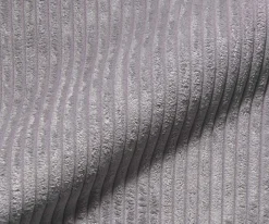 DrehstuhlCaja-Flex mit Armlehnen Cord Silbergrau Kreuzgestell breit Edelstahl 360° drehbar Taschenfederkern Sofort versandfertig