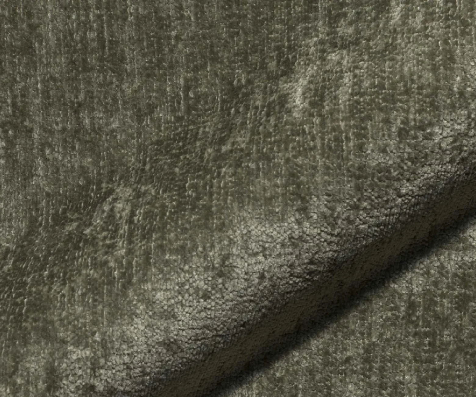 DrehstuhlClea-Flex Chenille Olive Kreuzgestell breit Effektfinish Titan 360° drehbar Sofort versandfertig