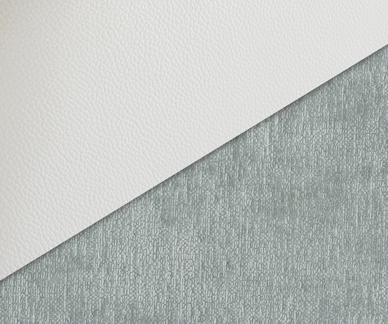 DrehstuhlClea-Flex Materialmix Echtleder Weiß-Pastellblau Fußkreuz Weiß 360° drehbar Wippfunktion Sofort versandfertig