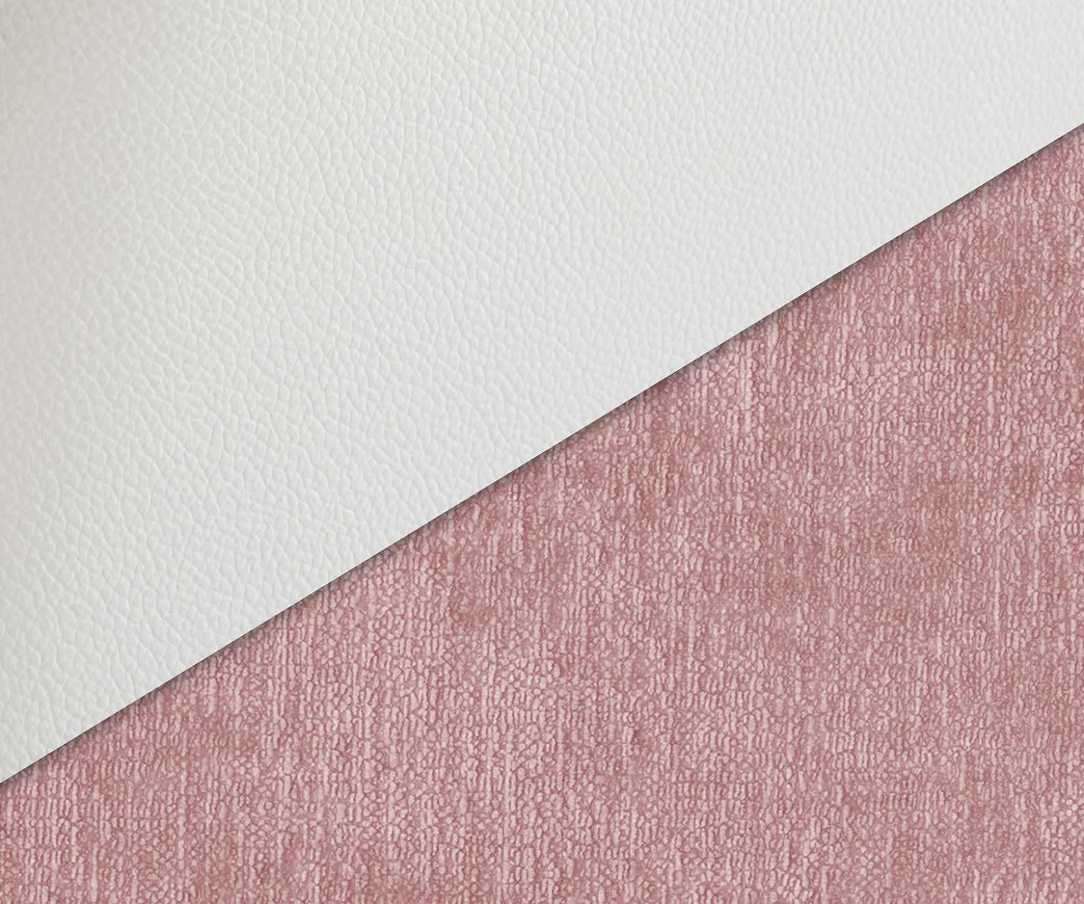 DrehstuhlClea-Flex Materialmix Echtleder Weiß-Rosé Kreuzgestell breit Weiß 360° drehbar Wippfunktion Sofort versandfertig
