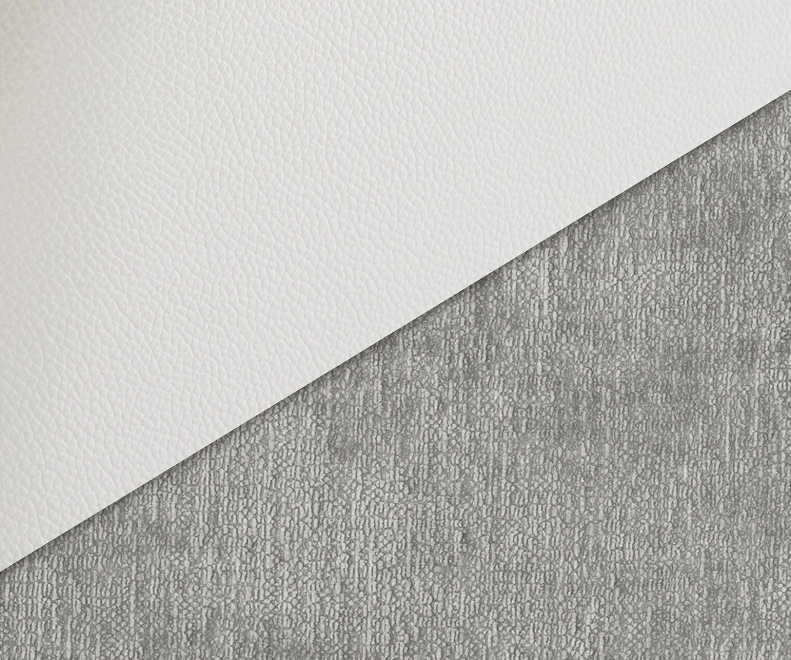 DrehstuhlClea-Flex Materialmix Echtleder Weiß-Silbergrau Fußkreuz Weiß 360° drehbar Wippfunktion Sofort versandfertig