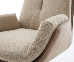 DrehstuhlClea-Flex Materialmix Schlamm Fußkreuz Graphit 360° drehbar Wippfunktion Sofort versandfertig