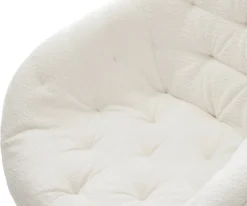 DrehstuhlGaio-Flex Bouclé Soft Beige Holzgestell kantig Natur 360° drehbar Versandfertig ca. 28.10.26