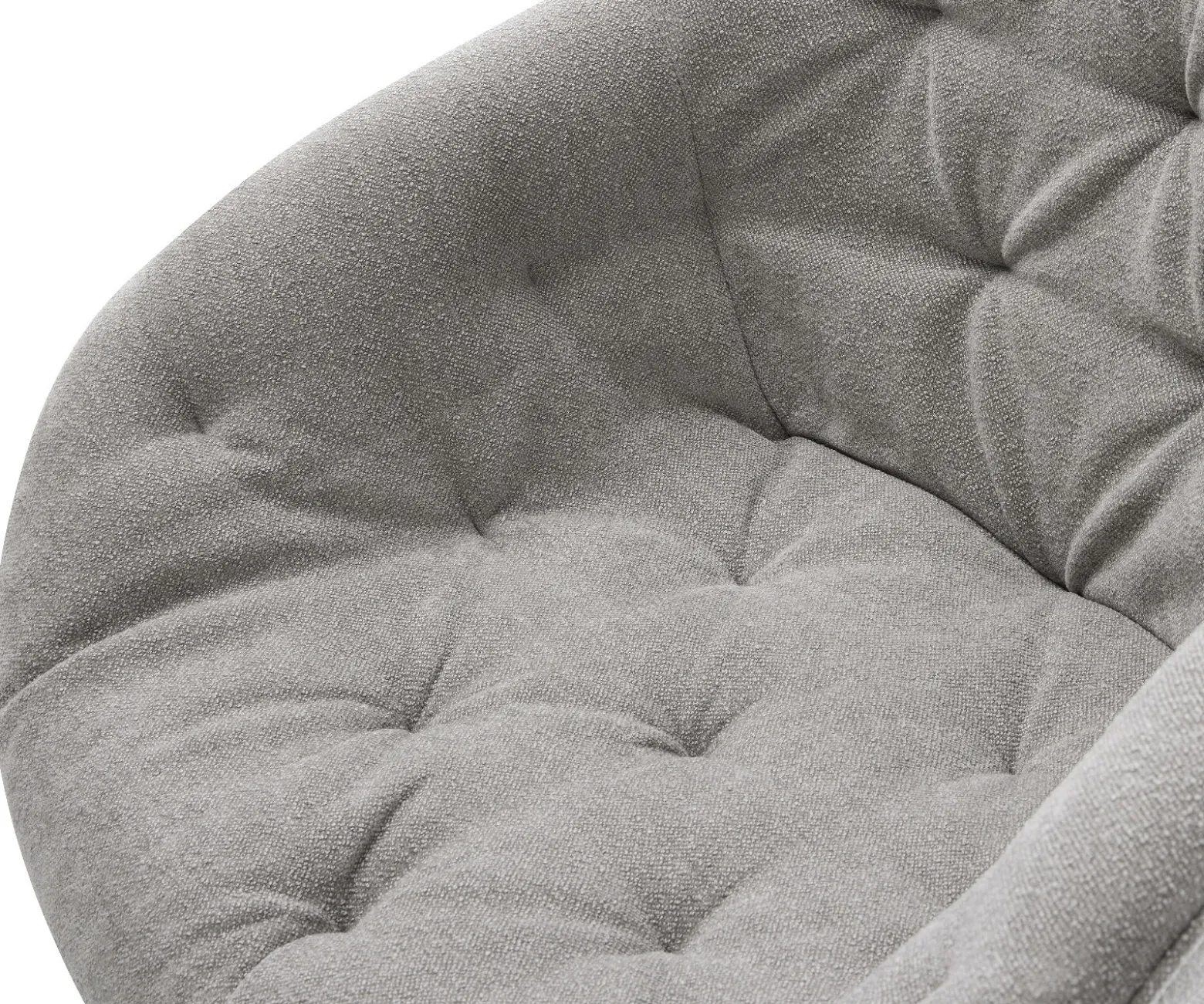 DrehstuhlGaio-Flex Strukturstoff Soft Grau Kreuzgestell breit Schwarz 360° drehbar Wippfunktion Sofort versandfertig