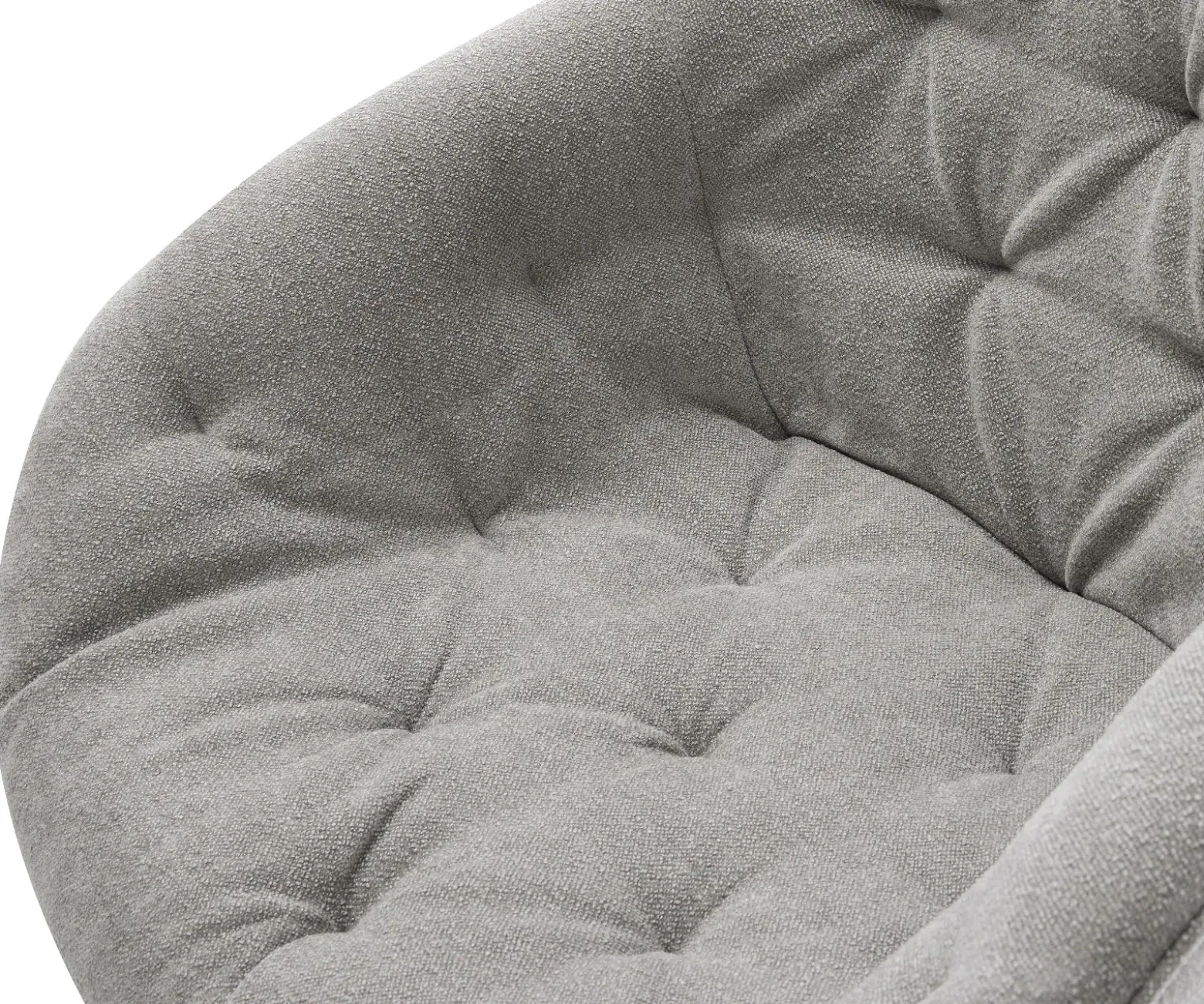 DrehstuhlGaio-Flex Strukturstoff Soft Grau Kreuzgestell breit Effektfinish Titan 360° drehbar Wippfunktion Sofort versandfertig