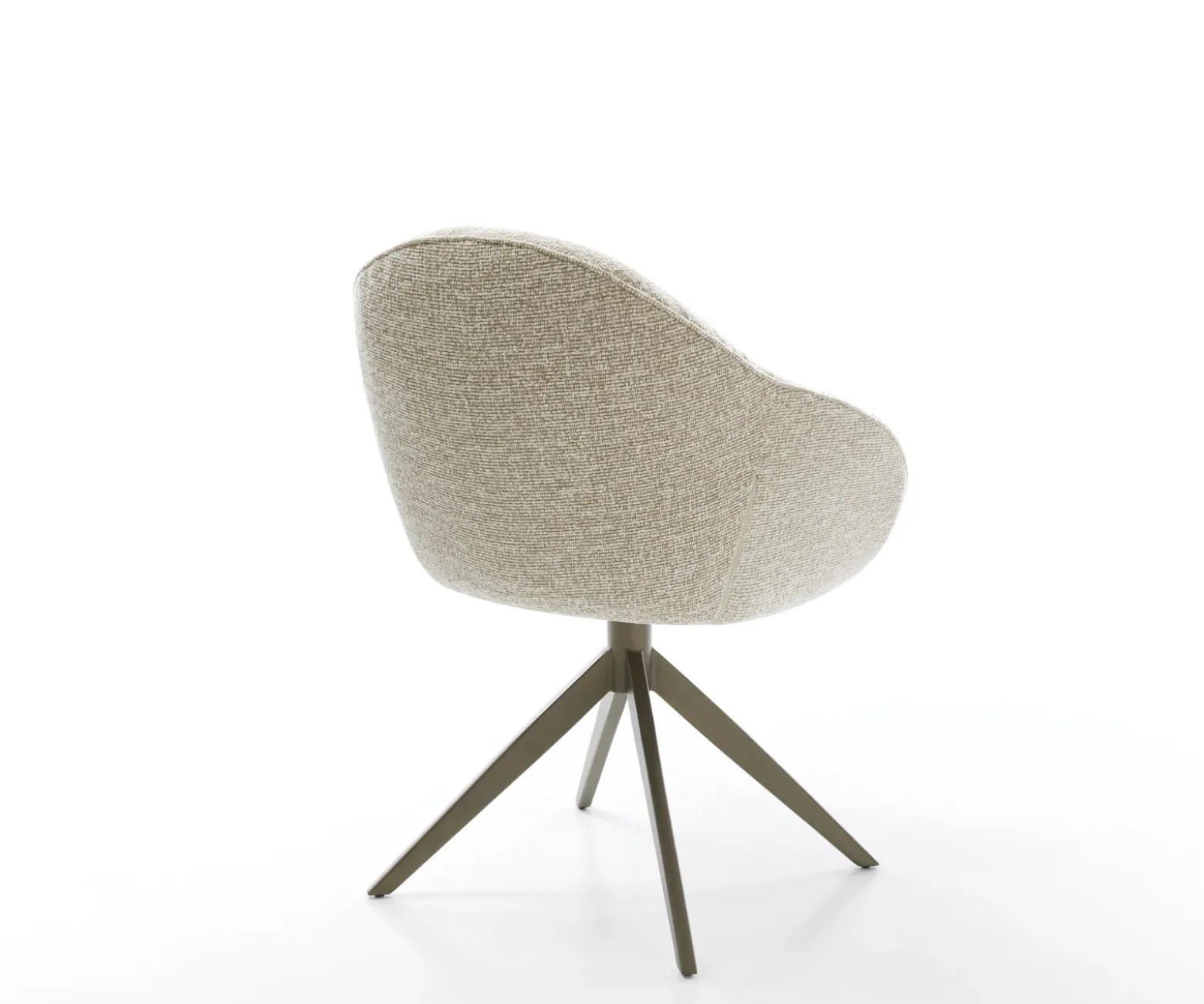 DrehstuhlGaio-Flex Webstoff Soft Beige Kreuzgestell breit Effektfinish Titan 360° drehbar Wippfunktion Sofort versandfertig