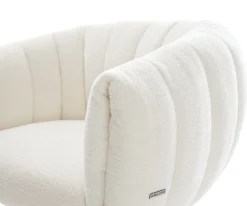 DrehstuhlJada-Flex Bouclé Soft Beige Fußkreuz Schwarz 360° drehbar Wippfunktion Taschenfederkern Sofort versandfertig