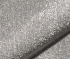DrehstuhlJova-Flex mit Armlehnen Chenille Silbergrau Fußkreuz Edelstahl 360° drehbar Wippfunktion Taschenfederkern Sofort versandfertig