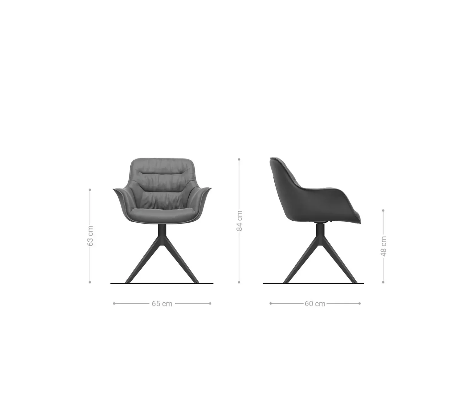 DrehstuhlKaira-Flex Bouclé Soft Beige Kreuzgestell breit Edelstahl 360° drehbar Wippfunktion Sofort versandfertig