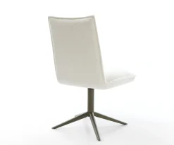 DrehstuhlLelio-Flex Bouclé Soft Beige Fußkreuz Effektfinish Titan 360° drehbar Wippfunktion Taschenfederkern Sofort versandfertig