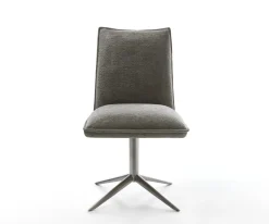 DrehstuhlLelio-Flex Bouclé Soft Schlamm Fußkreuz Graphit 360° drehbar Wippfunktion Taschenfederkern Sofort versandfertig