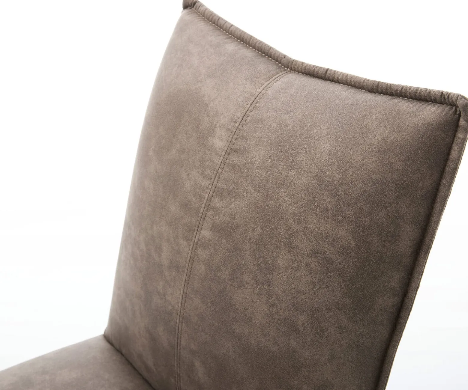 DrehstuhlLelio-Flex Mikrofaser Taupe Vintage Fußkreuz Graphit 360° drehbar Wippfunktion Taschenfederkern Versandfertig ca. 28.10.26