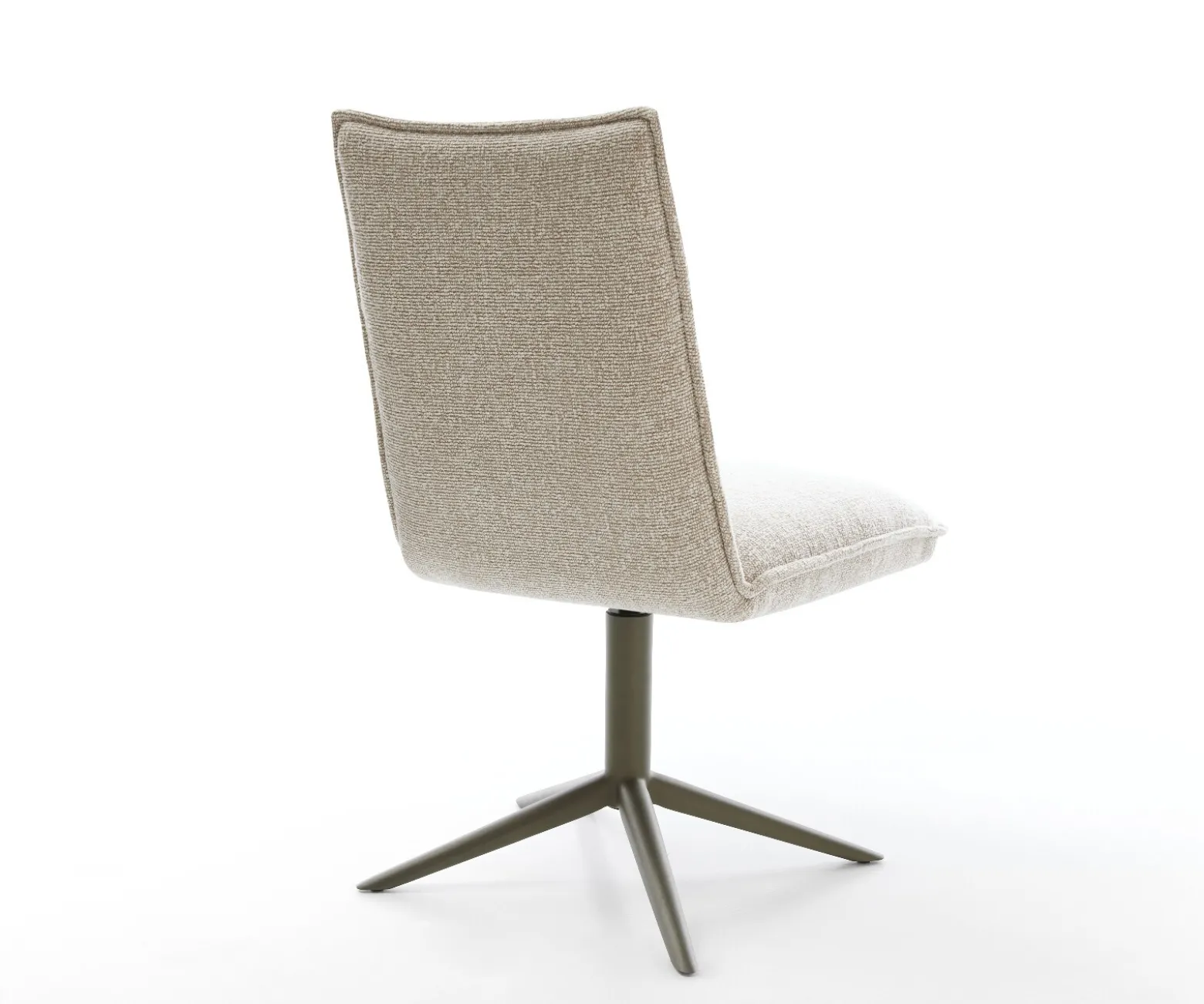DrehstuhlLelio-Flex Webstoff Soft Beige Fußkreuz Effektfinish Titan 360° drehbar Wippfunktion Taschenfederkern Sofort versandfertig