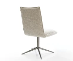 DrehstuhlLelio-Flex Webstoff Soft Beige Fußkreuz Graphit 360° drehbar Wippfunktion Taschenfederkern Sofort versandfertig
