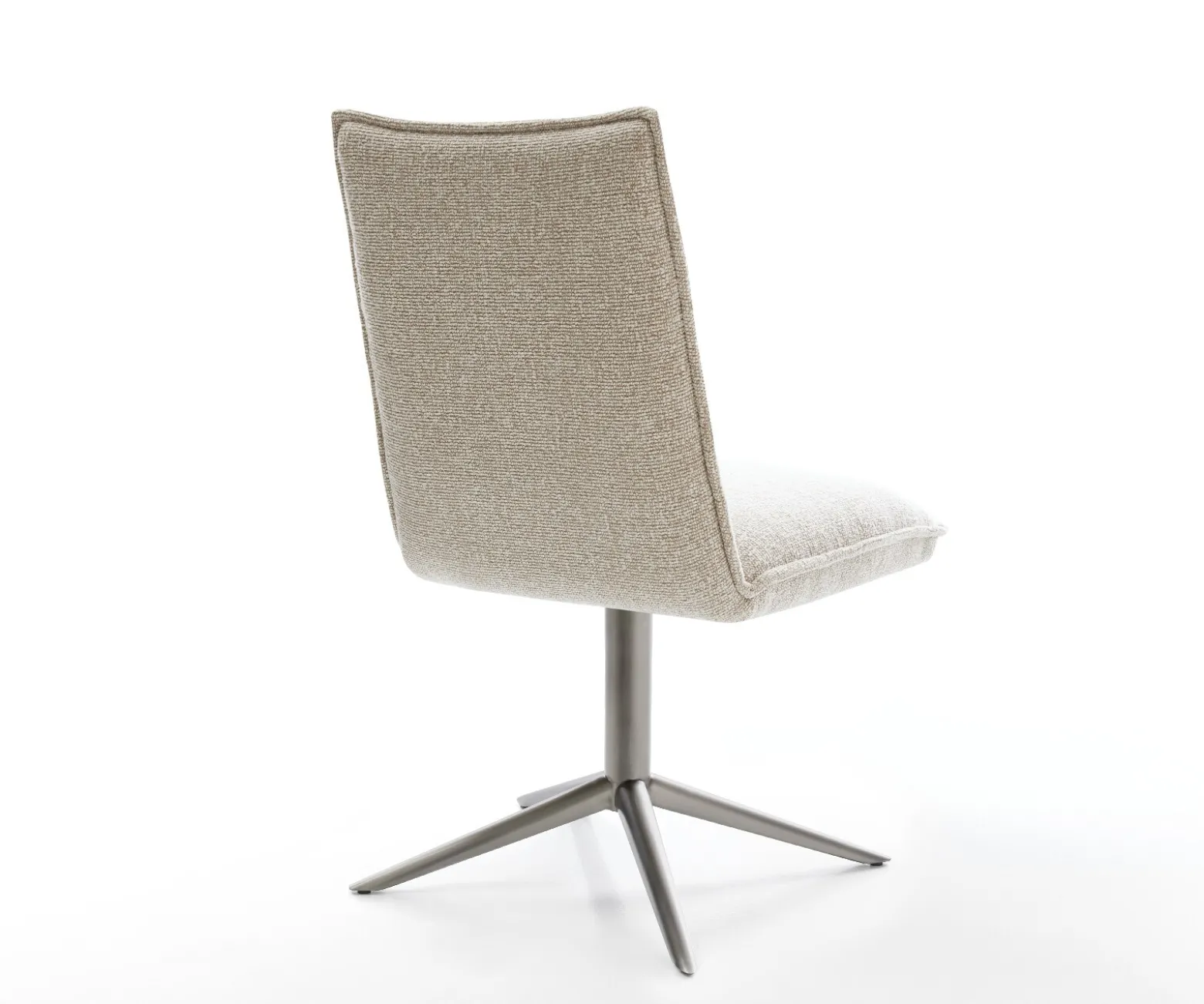 DrehstuhlLelio-Flex Webstoff Soft Beige Fußkreuz Graphit 360° drehbar Wippfunktion Taschenfederkern Sofort versandfertig
