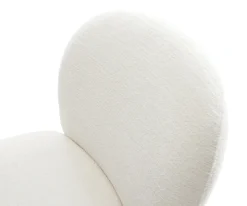 DrehstuhlNube-Flex Bouclé Soft Beige Fußkreuz Graphit 360° drehbar Wippfunktion Taschenfederkern Sofort versandfertig