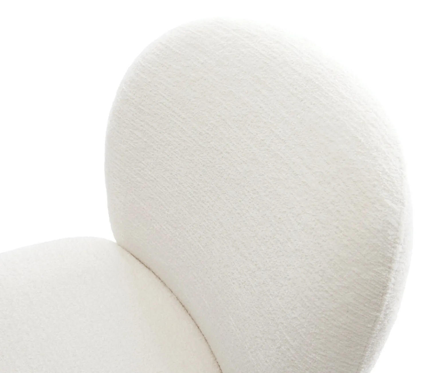 DrehstuhlNube-Flex Bouclé Soft Beige Fußkreuz Schwarz 360° drehbar Wippfunktion Taschenfederkern Sofort versandfertig