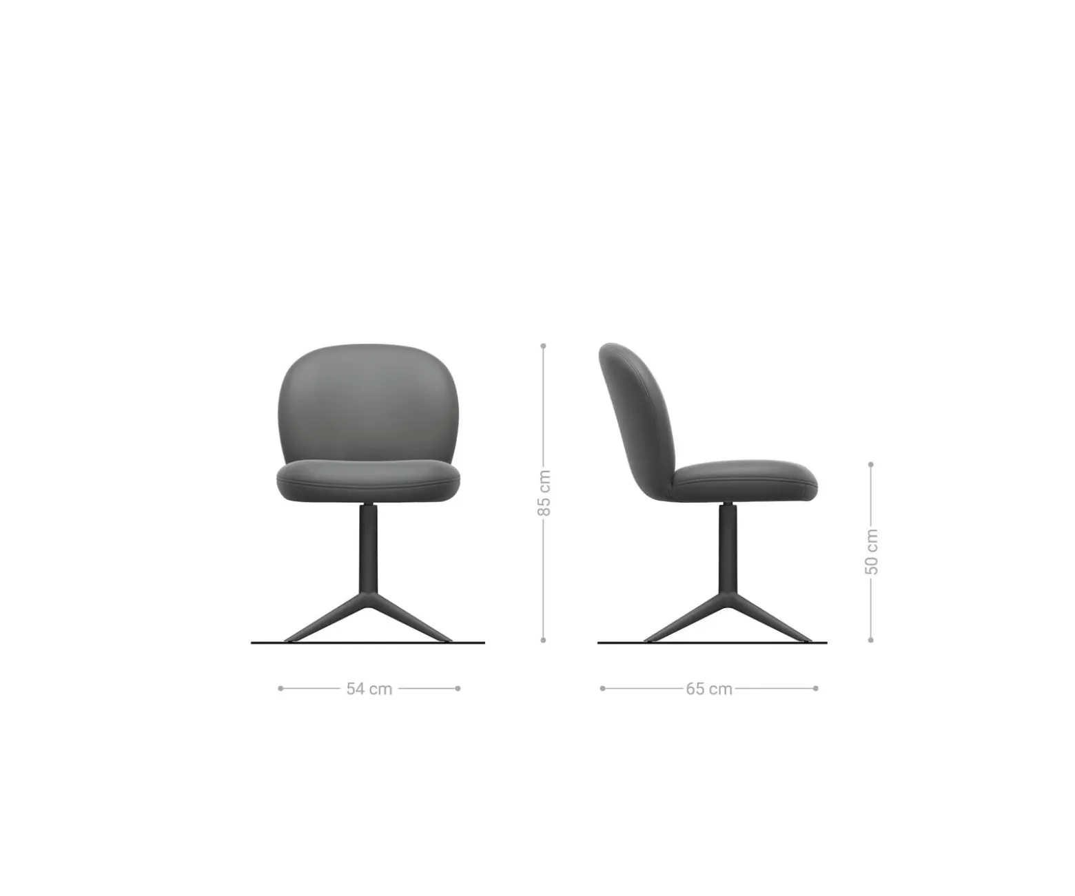 DrehstuhlNube-Flex Bouclé Soft Beige Fußkreuz Schwarz 360° drehbar Wippfunktion Taschenfederkern Sofort versandfertig