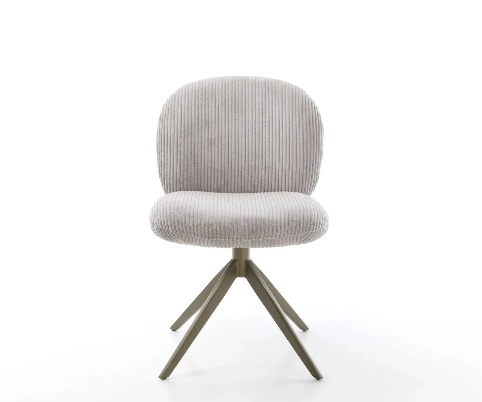 DrehstuhlNube-Flex Cord Silbergrau Kreuzgestell breit Effektfinish Titan 360° drehbar Taschenfederkern Sofort versandfertig
