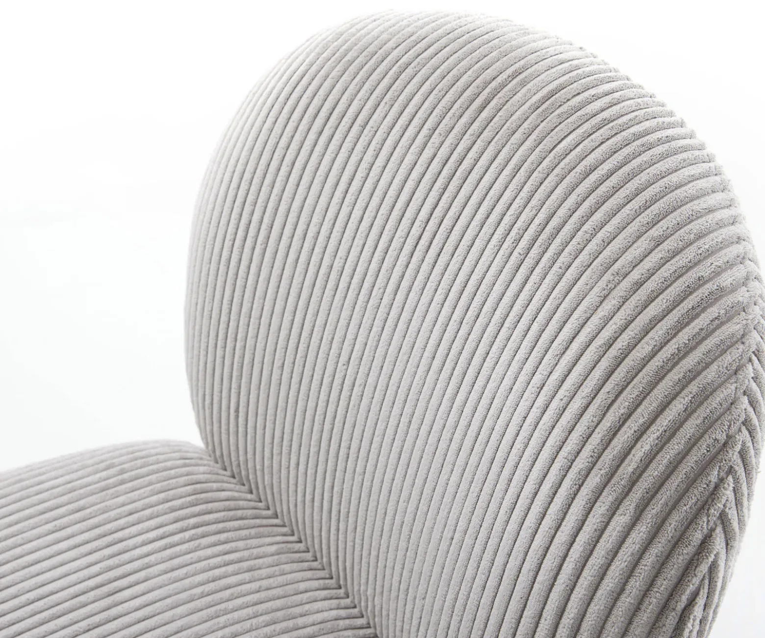 DrehstuhlNube-Flex Cord Silbergrau Kreuzgestell breit Effektfinish Titan 360° drehbar Taschenfederkern Sofort versandfertig