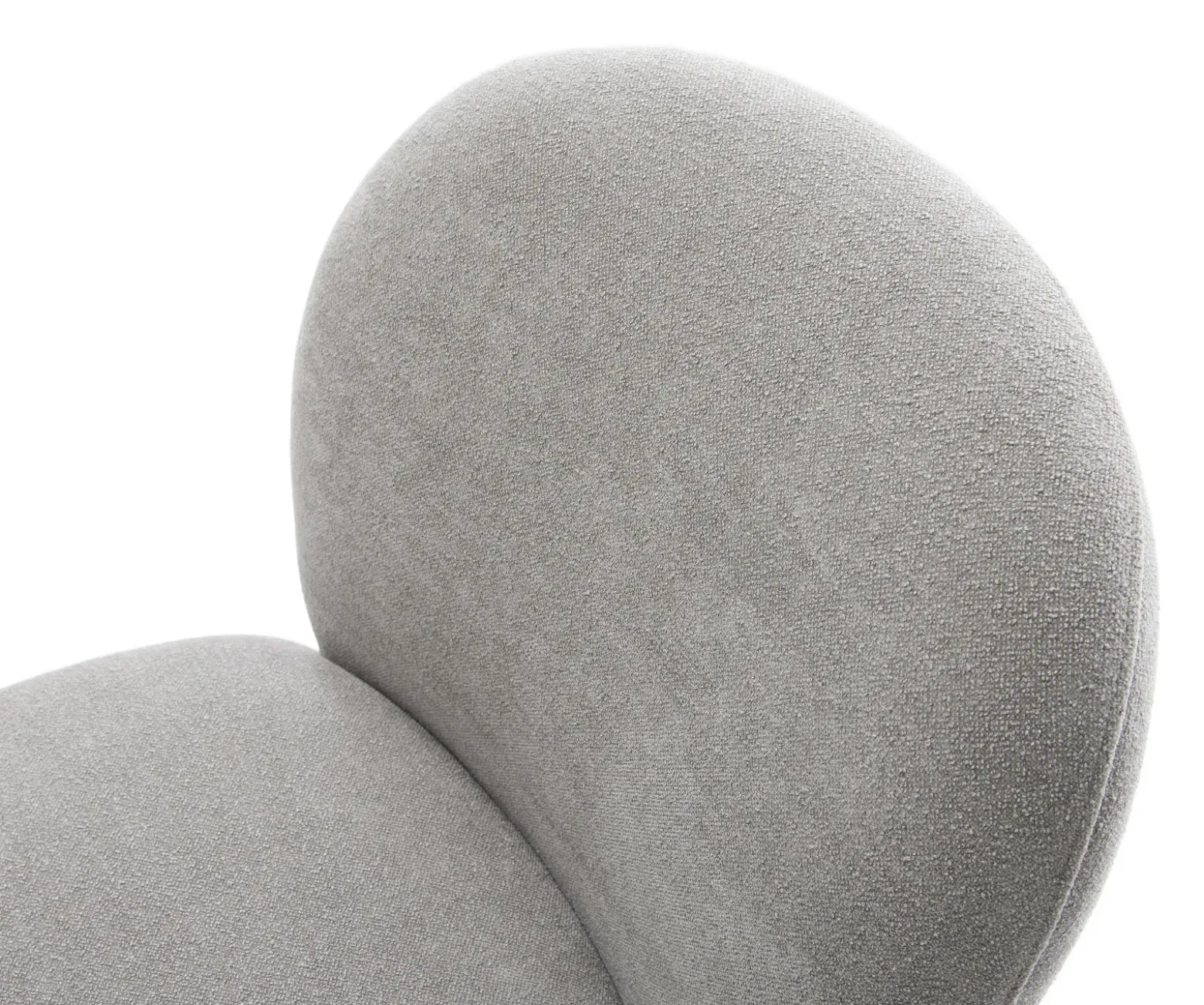 DrehstuhlNube-Flex Strukturstoff Soft Grau Fußkreuz Schwarz 360° drehbar Wippfunktion Taschenfederkern Sofort versandfertig