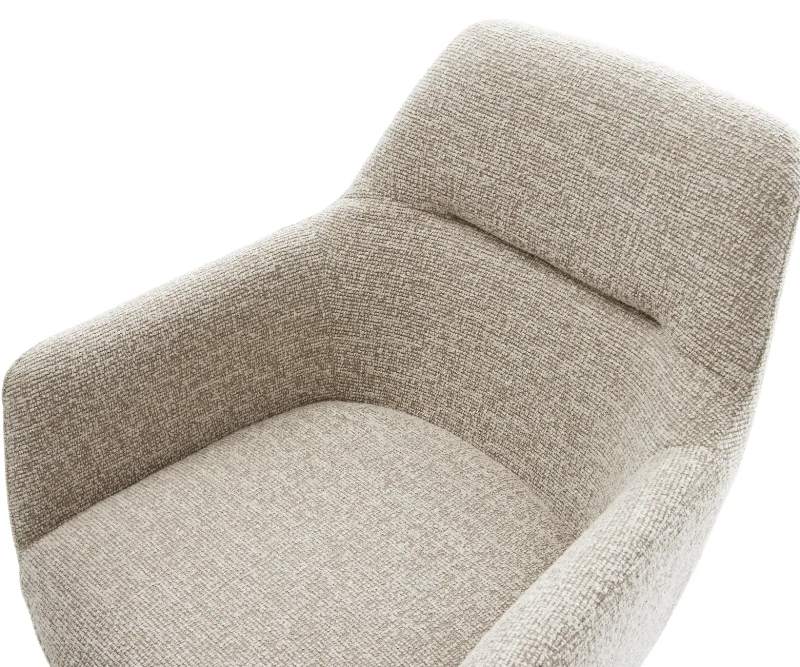 DrehstuhlPejo-Flex Webstoff Soft Beige Fußkreuz Graphit 360° drehbar Wippfunktion Taschenfederkern Sofort versandfertig