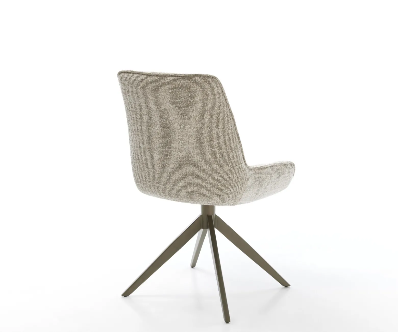 DrehstuhlTaimi-Flex Webstoff Soft Beige Kreuzgestell breit Effektfinish Titan 360° drehbar Wippfunktion Sofort versandfertig