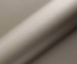 DrehstuhlVinka-Flex mit Armlehnen Echt-Leder Schlamm Kreuzgestell konisch Schwarz 180° drehbar Taschenfederkern Sofort versandfertig