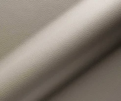 DrehstuhlVinka-Flex mit Armlehnen Echt-Leder Schlamm Kreuzgestell breit Edelstahl 360° drehbar Taschenfederkern Sofort versandfertig
