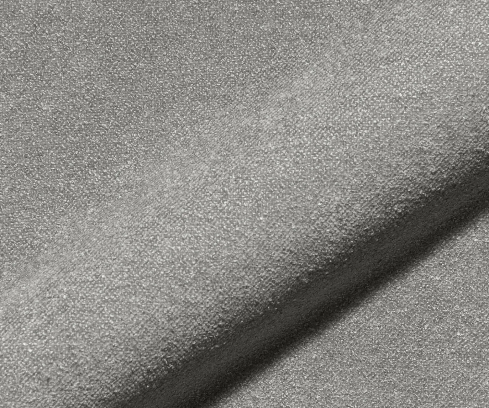 DrehstuhlYago-Flex mit Armlehnen Strukturstoff Soft Grau Fußkreuz Weiß 360° drehbar Wippfunktion Taschenfederkern Sofort versandfertig