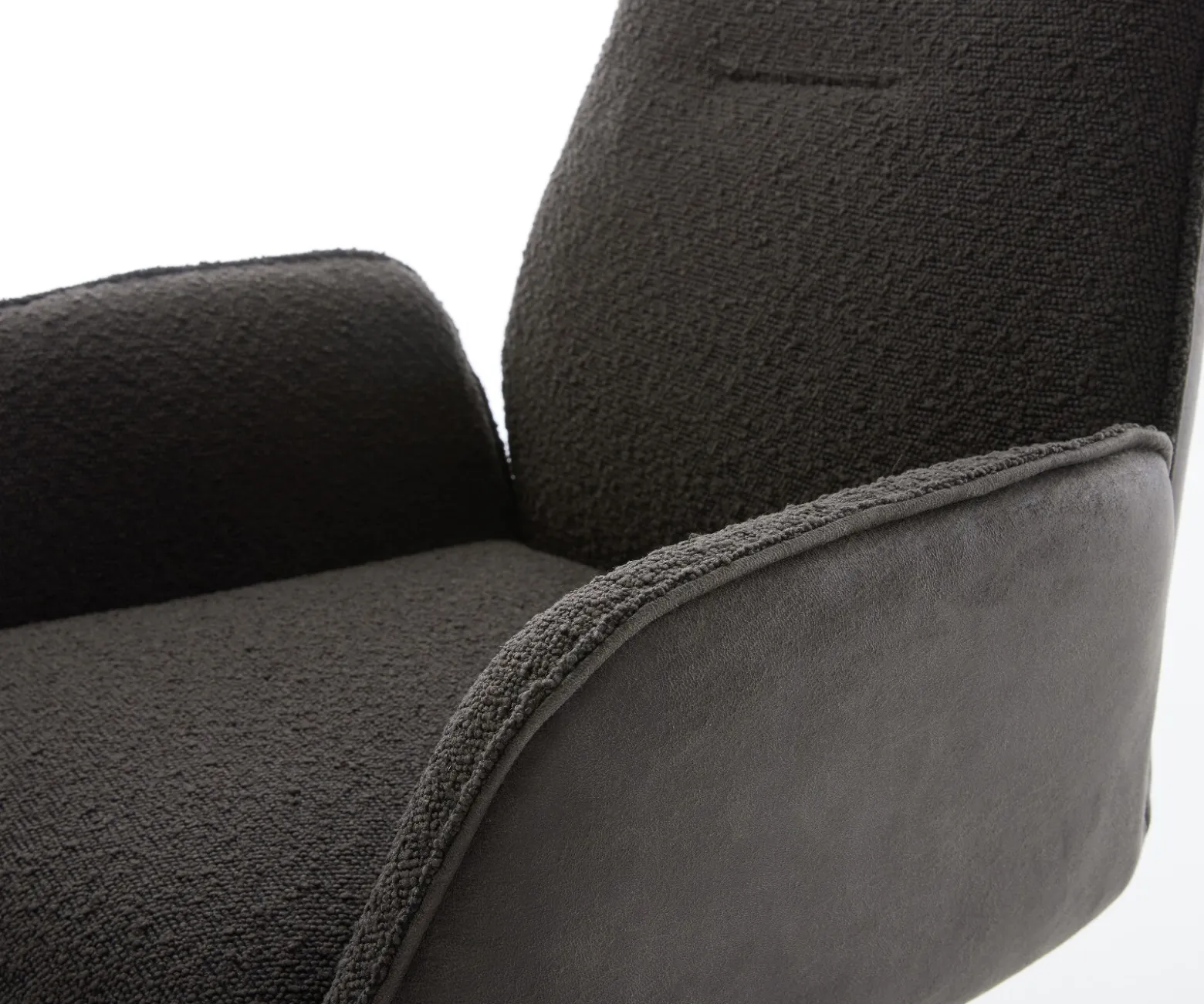 DrehstuhlZoa-Flex Materialmix Schwarz Fußkreuz Schwarz 360° drehbar Wippfunktion Taschenfederkern Sofort versandfertig