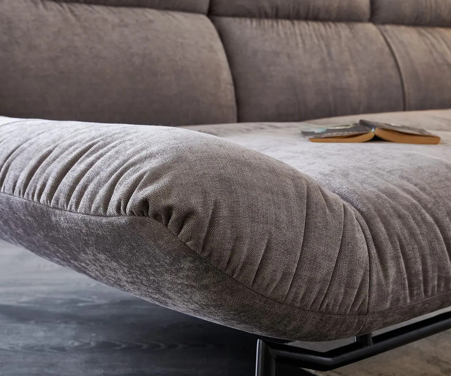 EcksofaShape High 305x160 Steingrau Longchair links by ES brand Sofort versandfertig