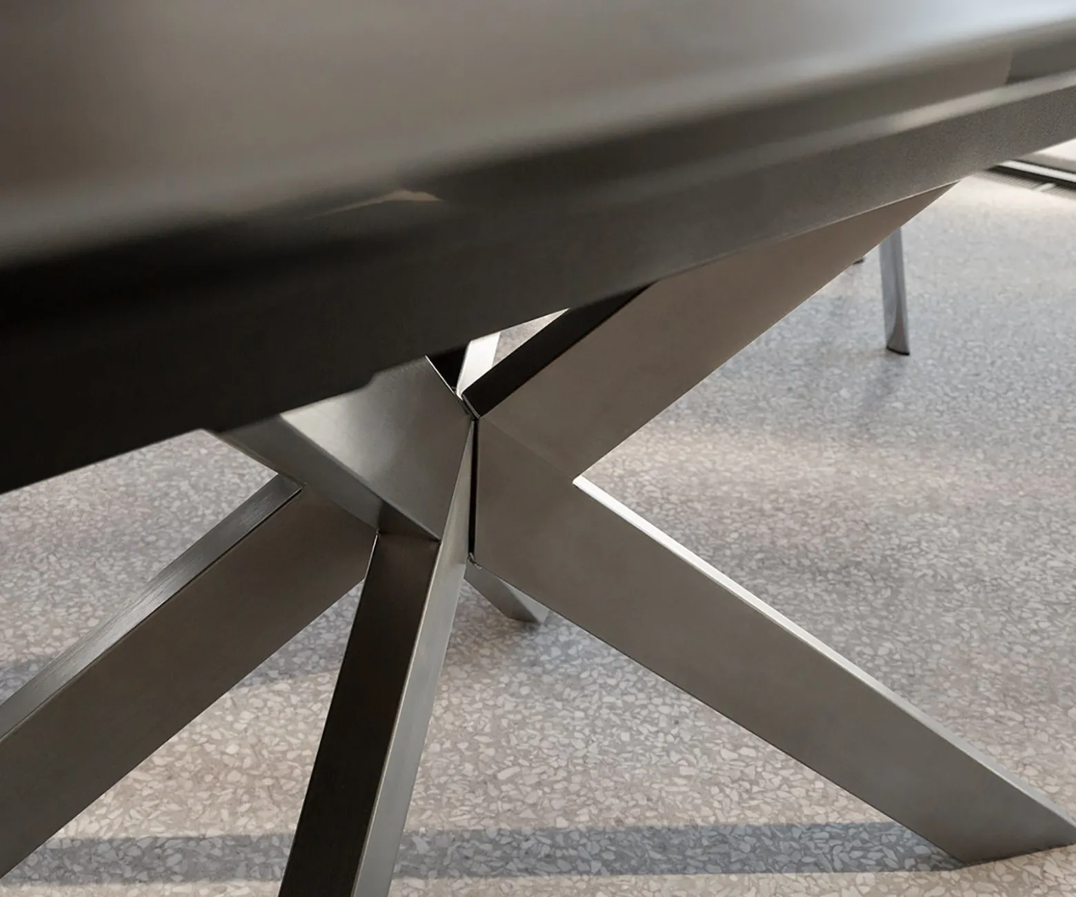 EsstischDaven 160/200x90 cm Keramik Braun Edelstahl ausziehbar Sofort versandfertig