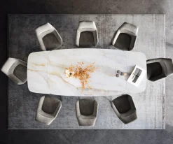 EsstischEdge Boot 200-300x120 cm Keramik Onyx Pearl Spider Flachstahl Edelstahl ausziehbar Sofort versandfertig